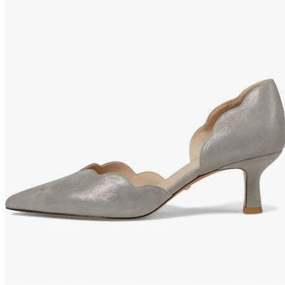 NEW PELLE MODA women's keala heel in pewter shimmer